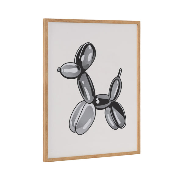 Kate & Laurel Gallery Black Bubble Balloon Dog Animal Print By The Creative Bunch Studio