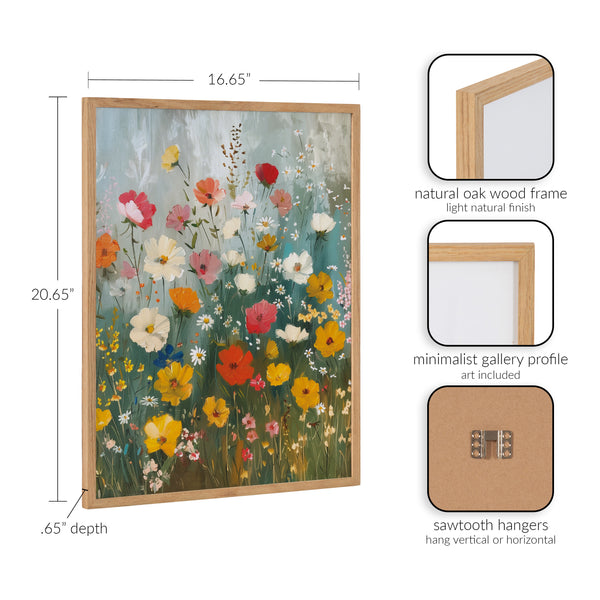 Kate & Laurel Gallery Boho Wildflower Garden Print By The Creative Bunch Studio