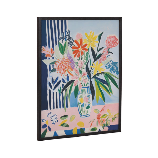 Kate & Laurel Gallery Cheerful Maximalist Flower Vase Print By The Creative Bunch Studio