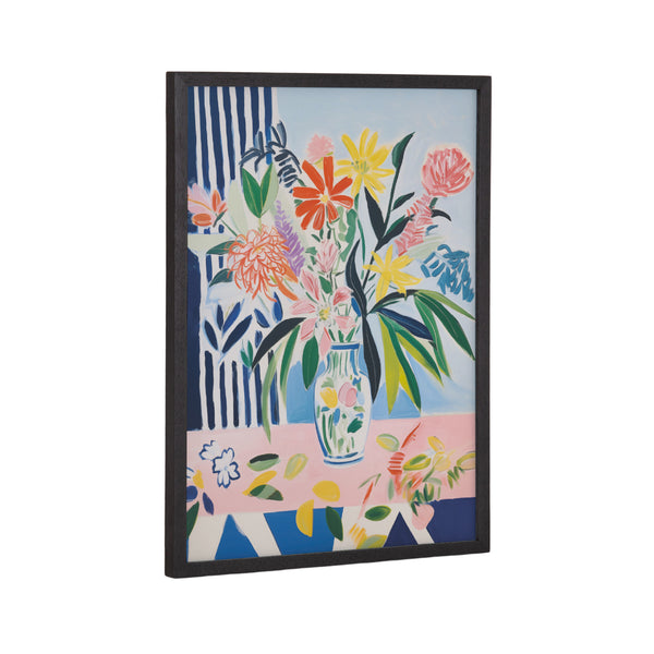 kate & laurel Gallery Cheerful Maximalist Flower Vase Print by The Creative Bunch Studio