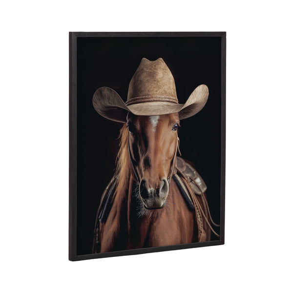 Kate & Laurel Gallery Horse Wearing A Western Cowboy Hat Print By The Creative Bunch Studio