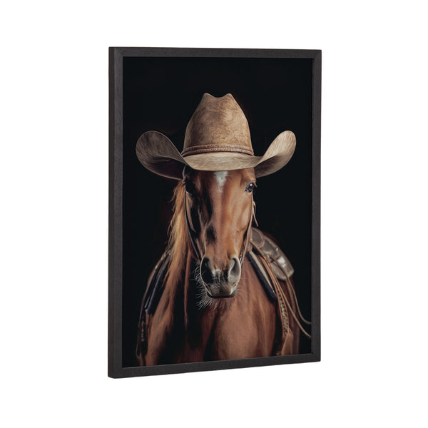 kate & laurel Gallery Horse Wearing a Western Cowboy Hat Print by The Creative Bunch Studio