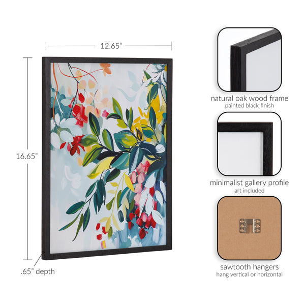 Kate & Laurel Gallery Jewel Tone Botanical Abstract Print By The Creative Bunch Studio