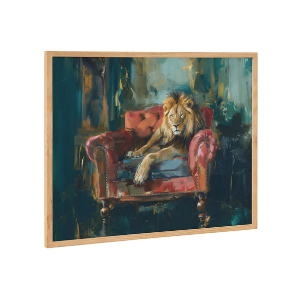 Kate & Laurel Gallery Lion Portrait In Rich Jewel Tones Print By The Creative Bunch Studio