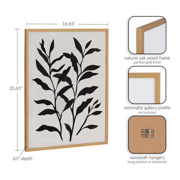 Kate & Laurel Gallery Modern Botanical Matisse Inspired Silhouette Print By The Creative Bunch Studio