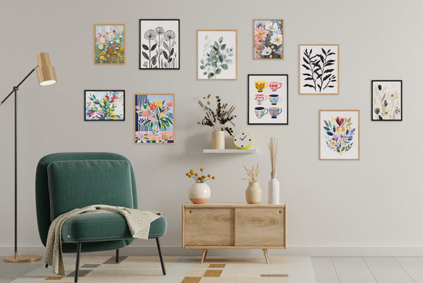 Kate & Laurel Gallery Modern Botanical Matisse Inspired Silhouette Print By The Creative Bunch Studio