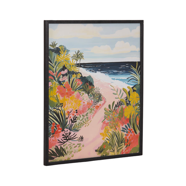 kate & laurel Gallery Tropical Bright Ocean Path Landscape Print by The Creative Bunch Studio
