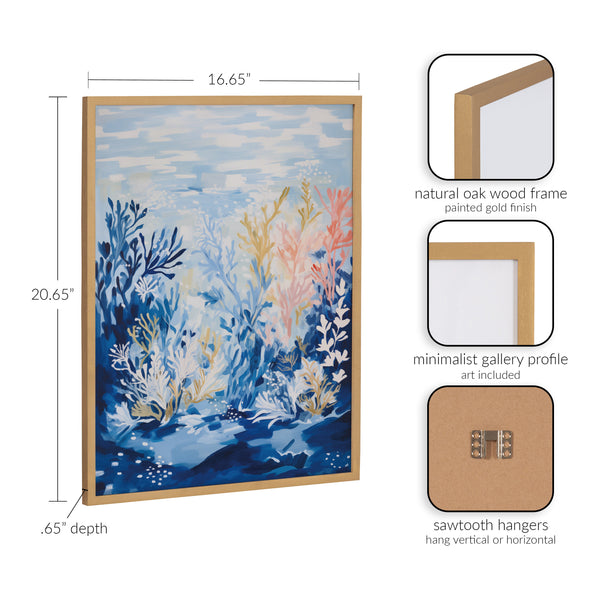 Kate & Laurel Gallery Underwater Ocean Landscape Print By The Creative Bunch Studio