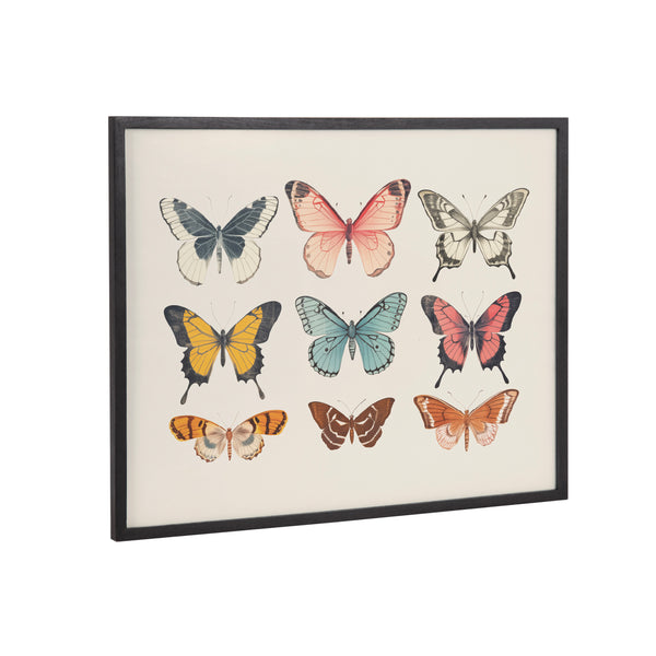 kate & laurel Gallery Vintage Style Muted Pastel Butterflies II Print by The Creative Bunch Studio