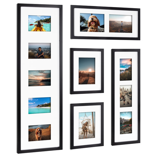 Kate & Laurel Gallery Wall Multi Open Matted Picture Frame Set