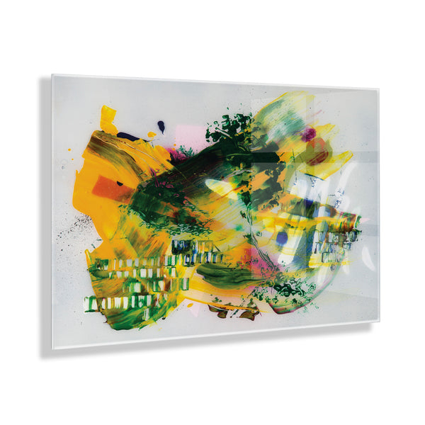 Kate & Laurel Garden Of A Split Second Painting Floating Acrylic Art By Grant Mahr