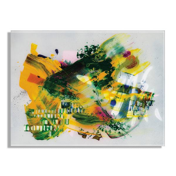 Kate & Laurel Garden Of A Split Second Painting Floating Acrylic Art By Grant Mahr