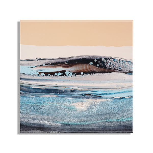 Kate & Laurel Glacier Park Floating Acrylic Art By Xizhou Xie