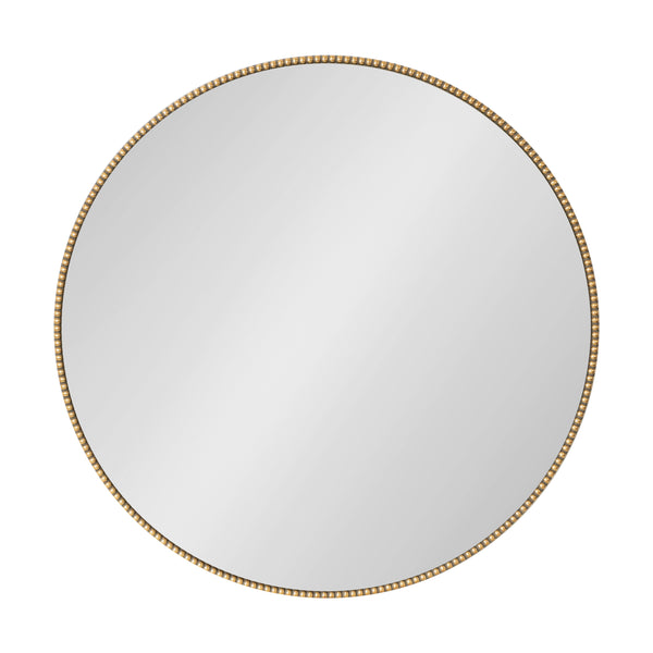 Kate & Laurel Gwendolyn Round Beaded Accent Wall Mirror