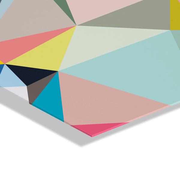 Kate & Laurel Happy Retro Mood Floating Acrylic Art By Dominique Vari