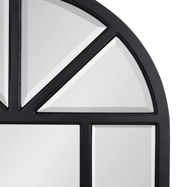 Kate & Laurel Hogan Arch Windowpane Framed Wall Mirror