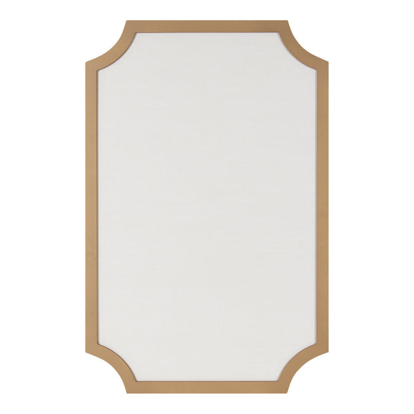 Kate & Laurel Holbrook Scalloped Rectangle Framed Pinboard