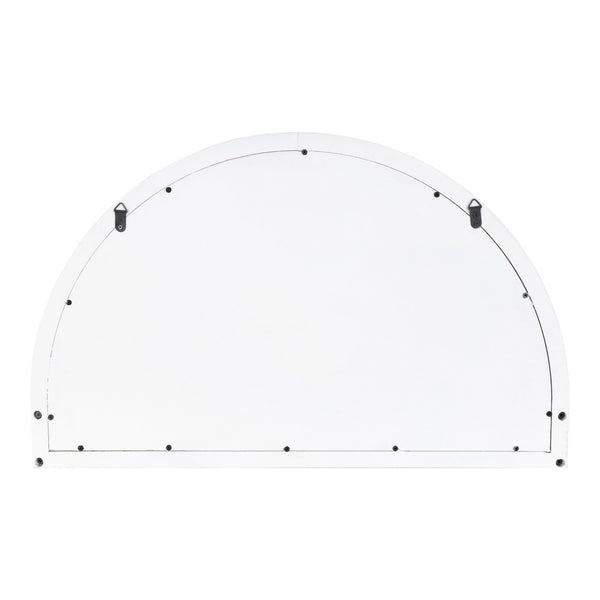 Kate & Laurel Hollowday Wood Framed Arched Wall Mirror With Shelf