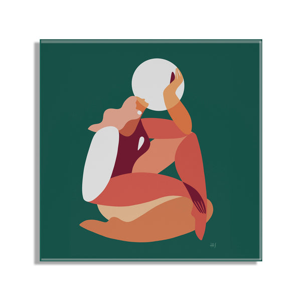 Kate & Laurel How The Sun Loves The Moon Floating Acrylic Art By Maggie Stephenson