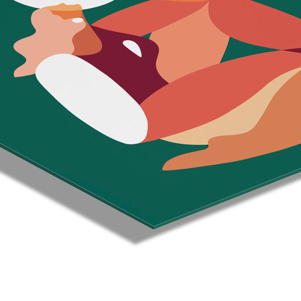 Kate & Laurel How The Sun Loves The Moon Floating Acrylic Art By Maggie Stephenson