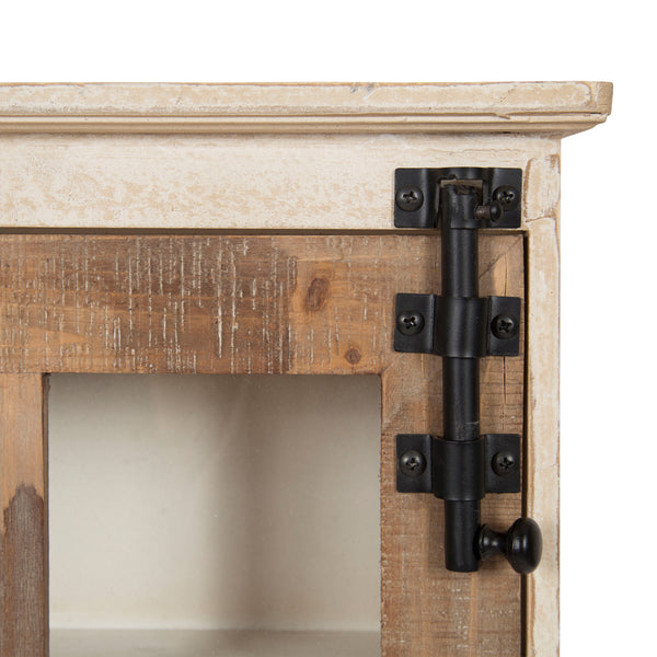 Kate & Laurel Hutchins Decorative 2 Drawer Wood Wall Cabinet