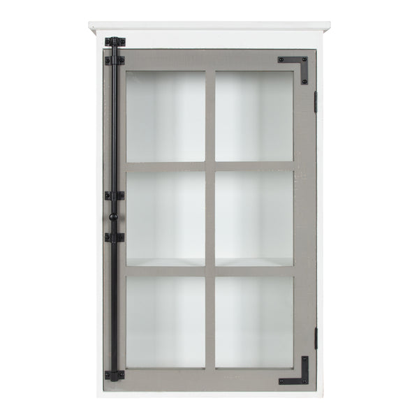 Kate & Laurel Hutchins Decorative One Door Wood Wall Cabinet