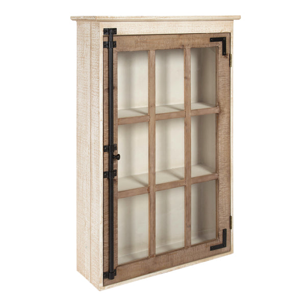 kate & laurel Hutchins Decorative One Door Wood Wall Cabinet
