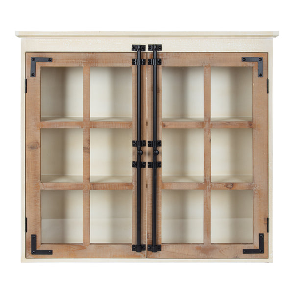 Kate & Laurel Hutchins Decorative Two Door Wood Wall Cabinet