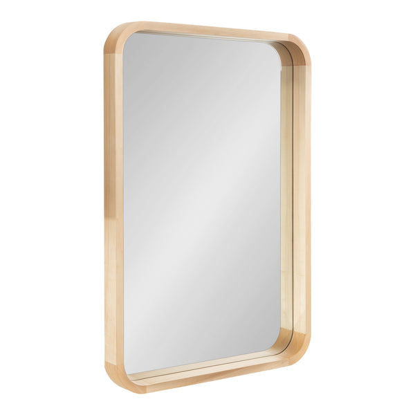 Kate & Laurel Hutton Wood Framed Radius Rectangle Mirror