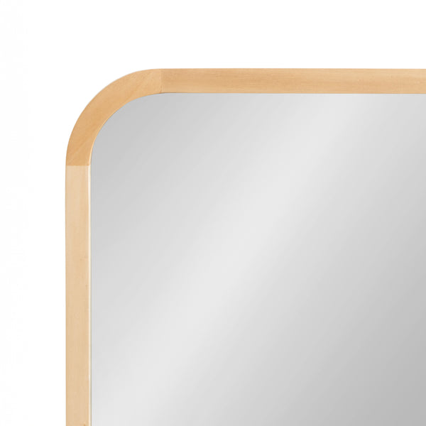 Kate & Laurel Hutton Wood Framed Radius Rectangle Mirror