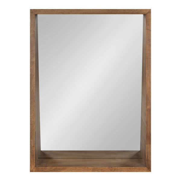 Kate & Laurel Hutton Wood Framed Wall Mirror With Shelf