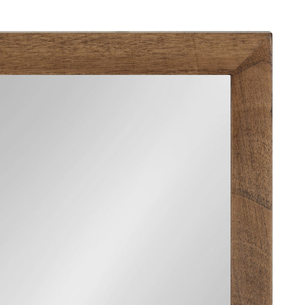 Kate & Laurel Hutton Wood Framed Wall Mirror With Shelf