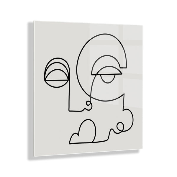 Kate & Laurel Inner Battle Floating Acrylic Art By Shatha Al Dafai