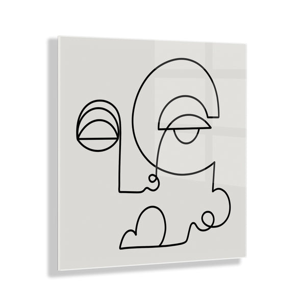 kate & laurel Inner Battle Floating Acrylic Art by Shatha Al Dafai