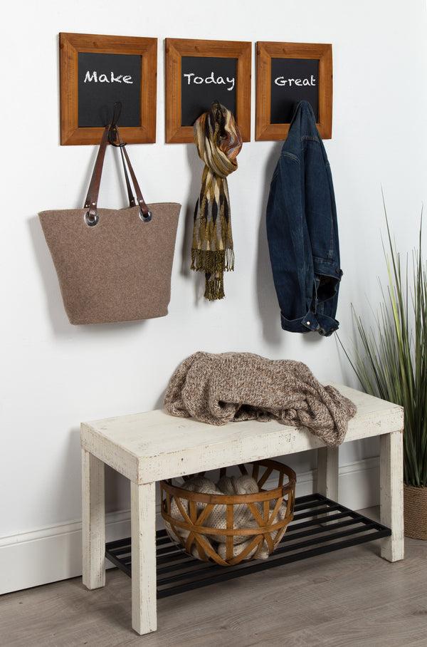 Kate & Laurel Jeran Wall Mounted Wood Chalkboards 3 Piece Set
