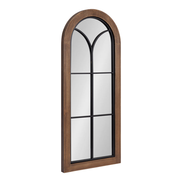 Kate & Laurel Joffrey Arch Windowpane Framed Wall Mirror