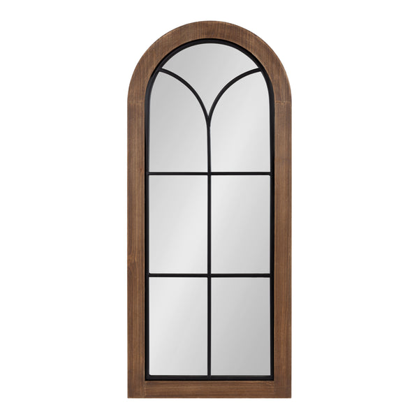 Kate & Laurel Joffrey Arch Windowpane Framed Wall Mirror