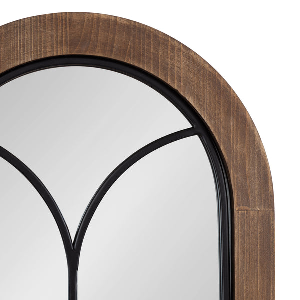 Kate & Laurel Joffrey Arch Windowpane Framed Wall Mirror