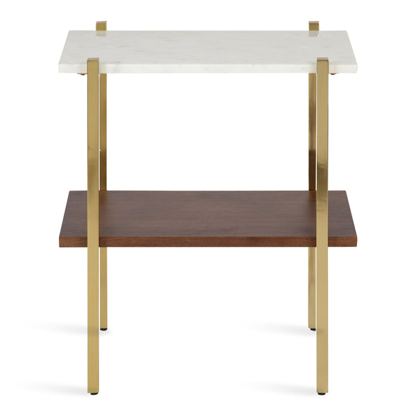 Kate & Laurel Abcott Wood And Metal Side Table