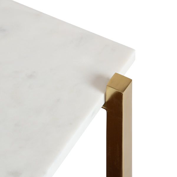 Kate & Laurel Abcott Wood And Metal Side Table