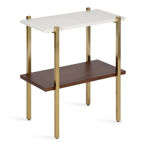 kate & laurel Abcott Wood and Metal Side Table