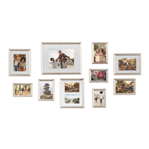 kate & laurel Adlynn Glam Wall Picture Frame Set