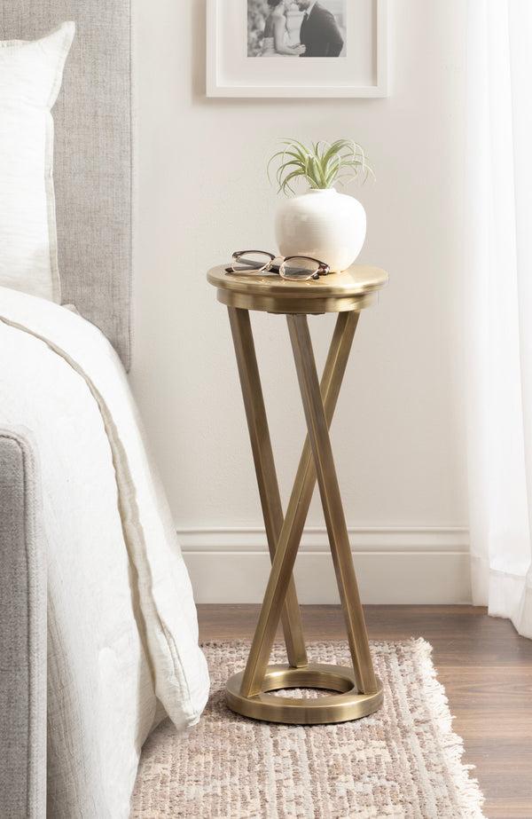 Kate & Laurel Aja Modern Metal Drink Table