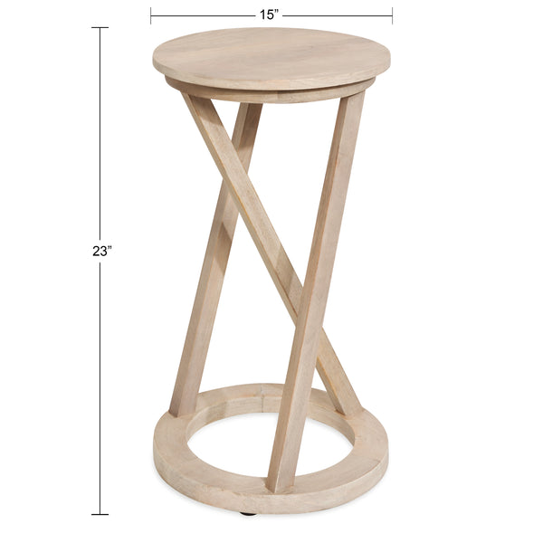 Kate & Laurel Aja Modern Wood Accent Table