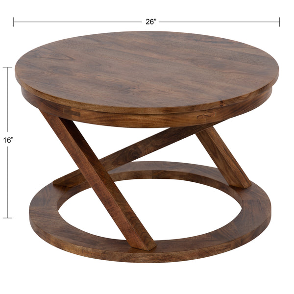 Kate & Laurel Aja Wood Coffee Table