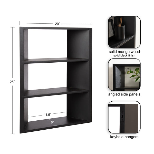 Kate & Laurel Akita Tiered Wall Shelf
