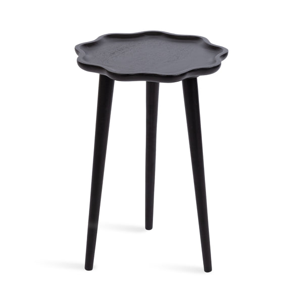 Kate & Laurel Alezar Scallop Wood Side Table