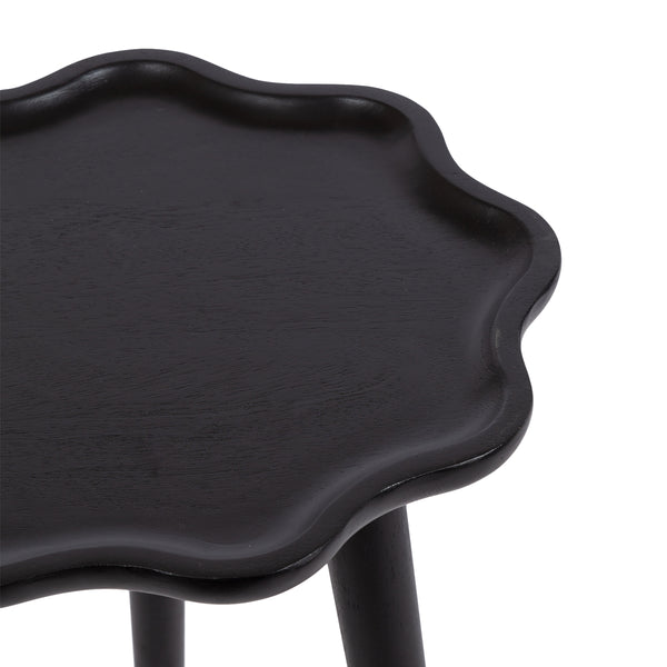 Kate & Laurel Alezar Scallop Wood Side Table