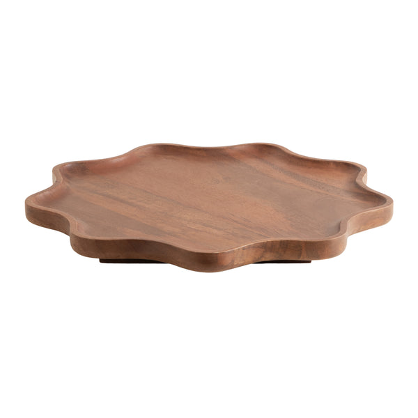 Kate & Laurel Alezar Wood Lazy Susan Tray