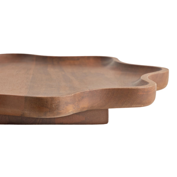 Kate & Laurel Alezar Wood Lazy Susan Tray